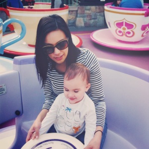 First time on the teacups 